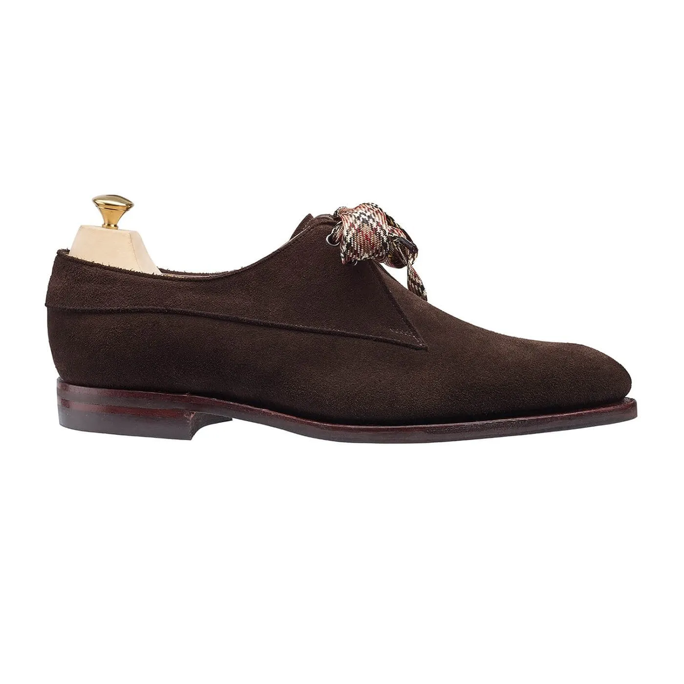 Easy Slip On Understated Form Lisa Dark Brown Suede