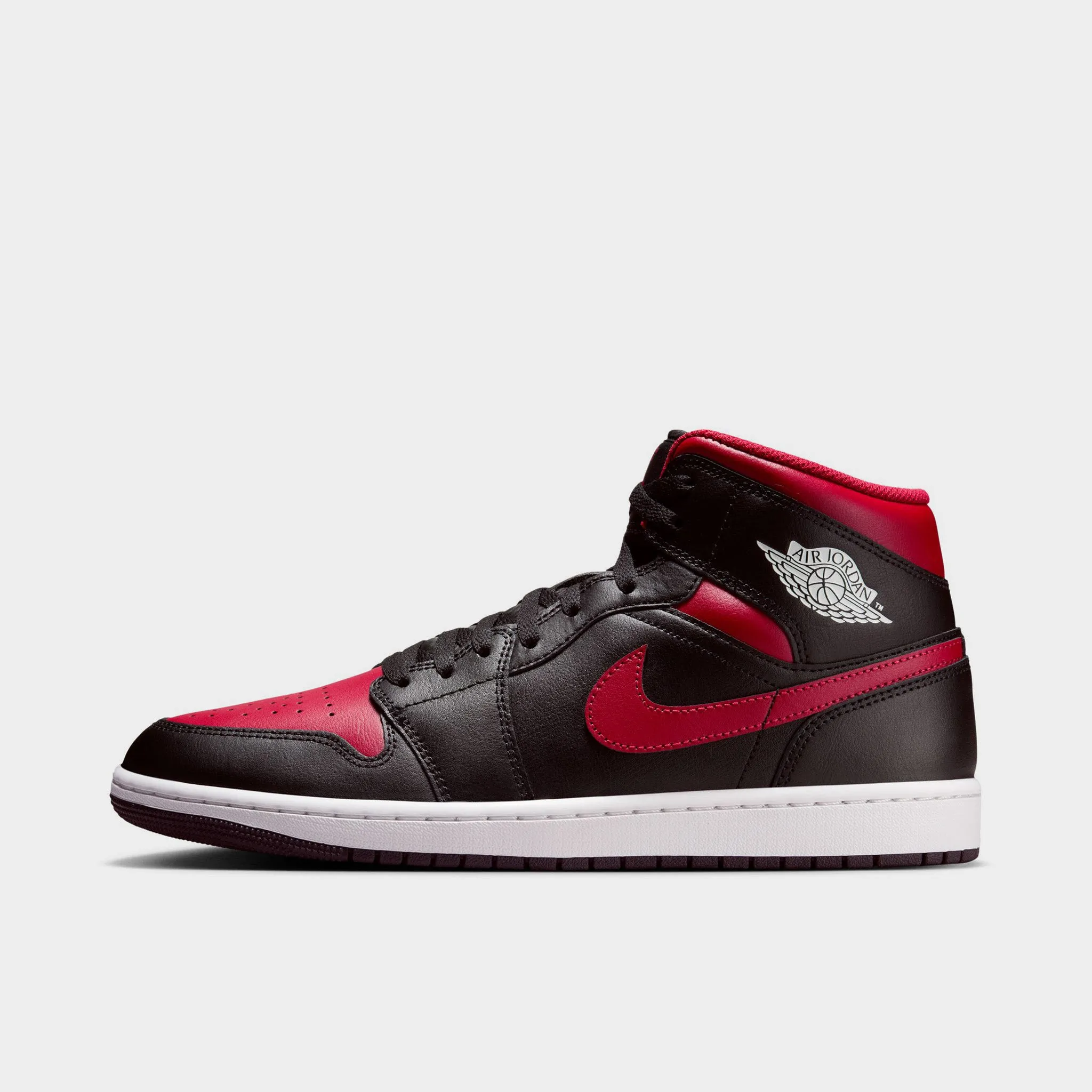 comfort feature Durable Wear Jordan 1 Mid Black / Varsity Red - Summit White