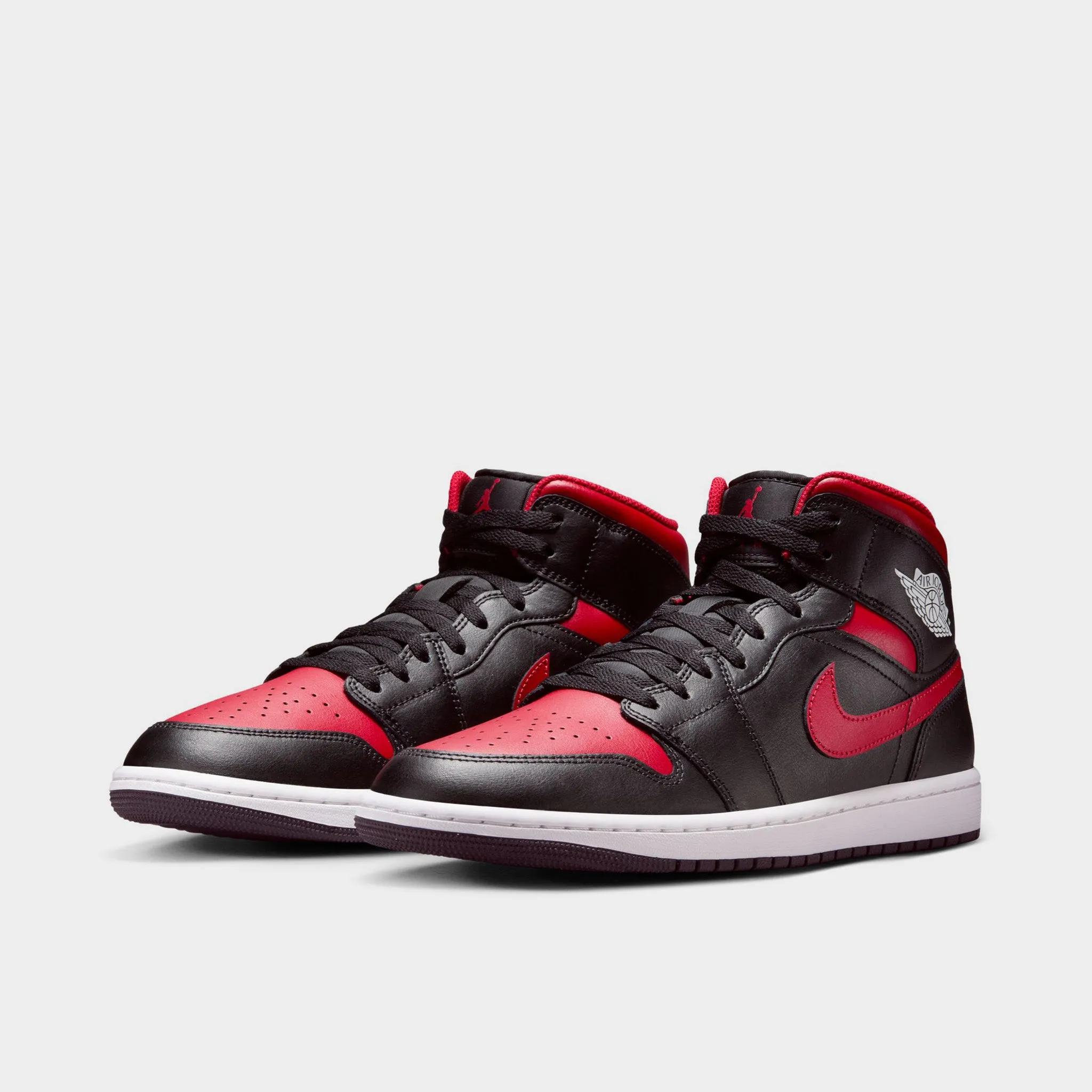 Jordan 1 Mid Black / Varsity Red - Summit White Pressure Zone Mapping Ultra Responsive Midsole