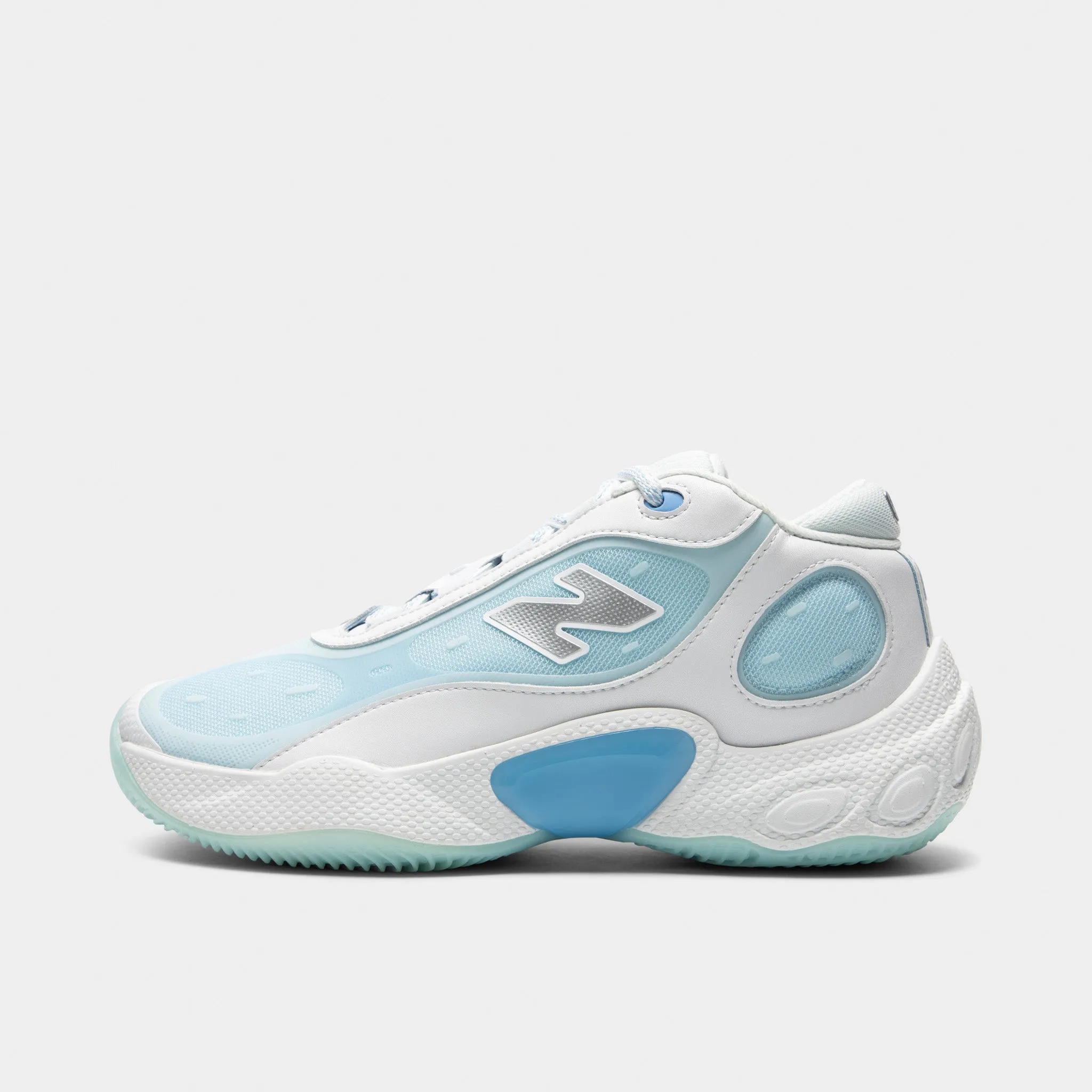 New Balance Fresh Foam White / Electric Sky Low Collar Design Impact absorption