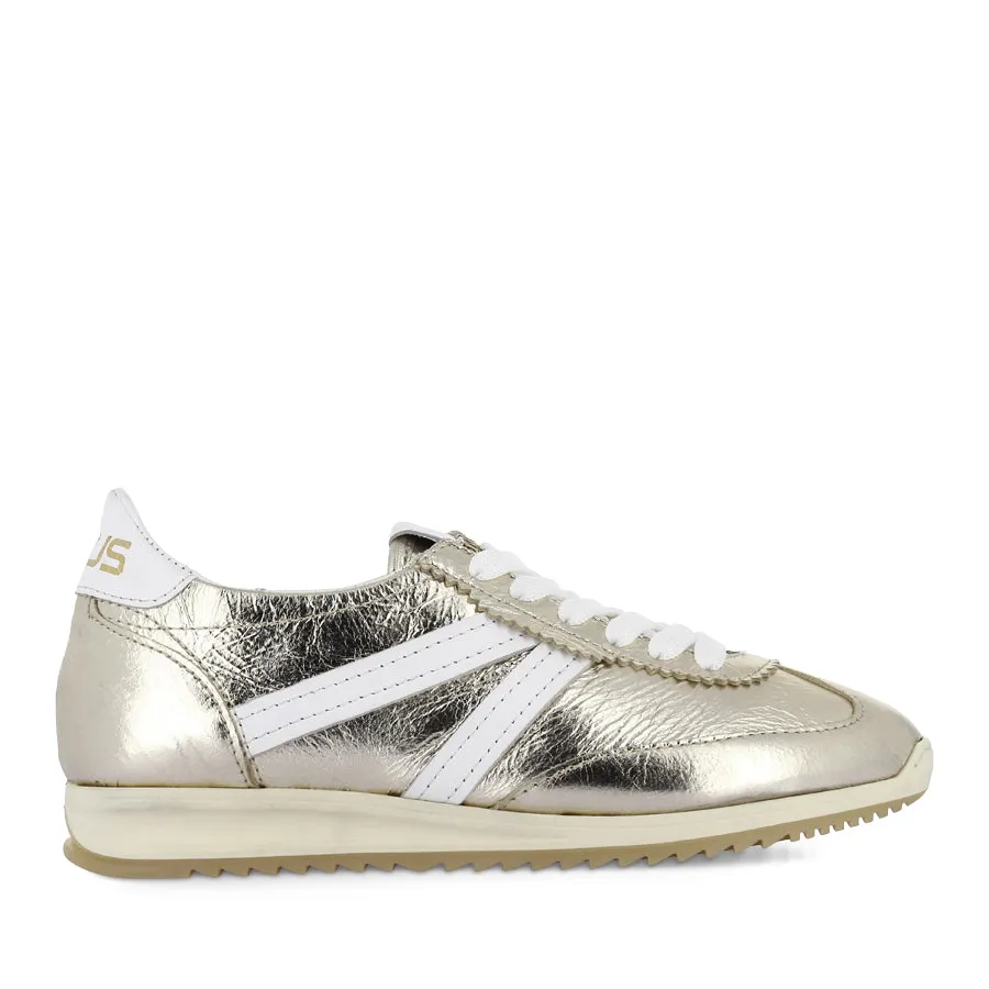 LOGAN - GOLD/WHITE LEATHER Slip Choice