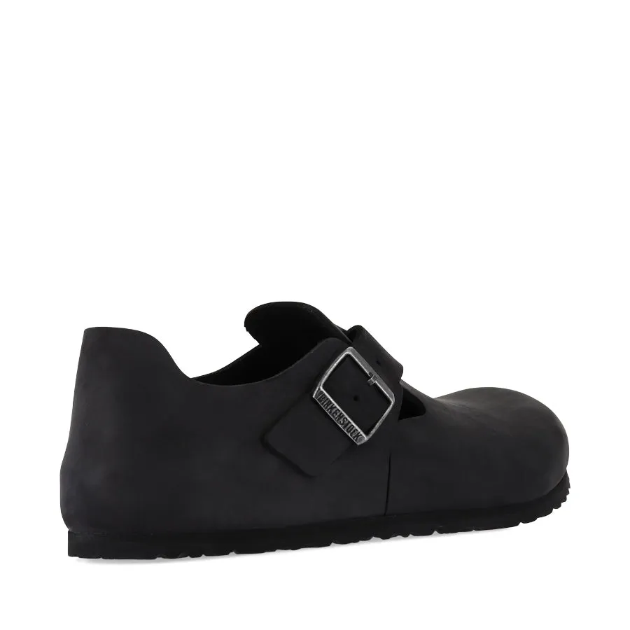 LONDON - BLACK OILED LEATHER Classic Design