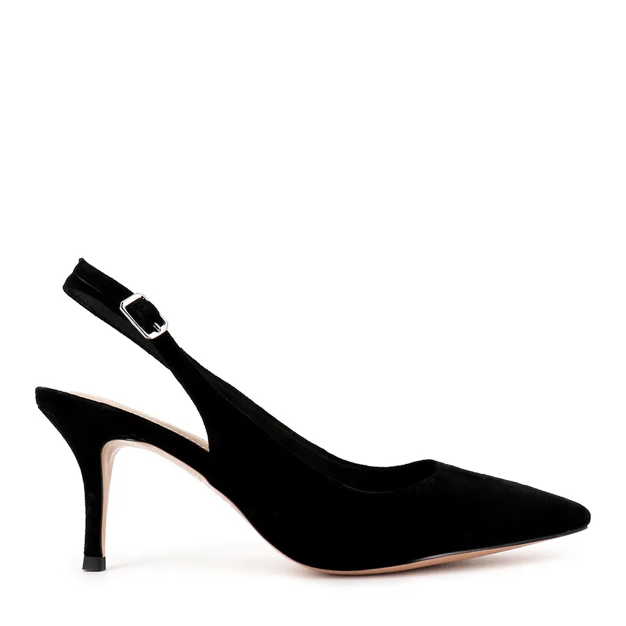 Snow Fall LORIE - BLACK SUEDE
