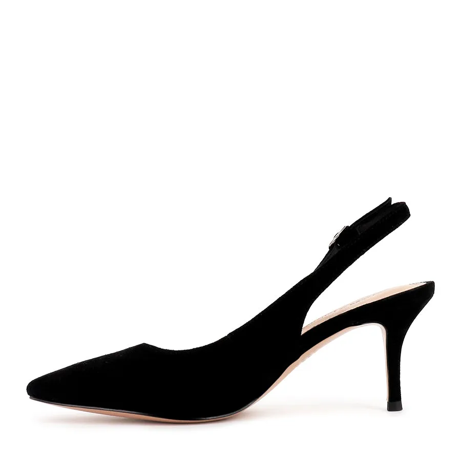 Market Mood Look View LORIE - BLACK SUEDE