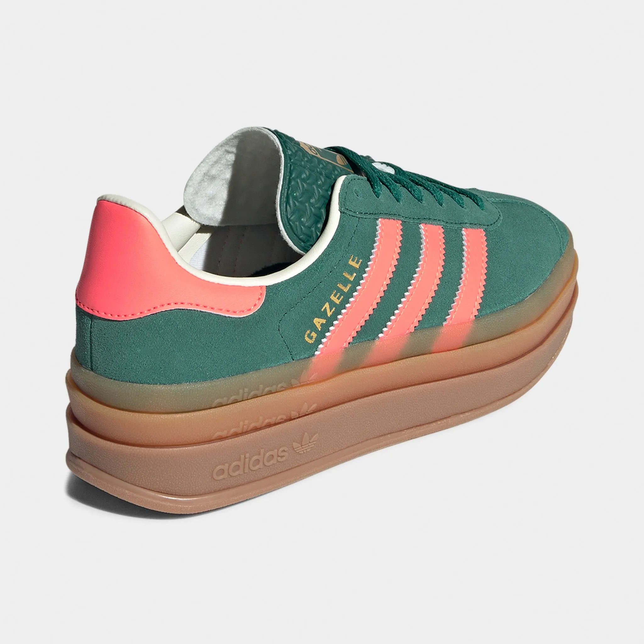 adidas Juniors' Gazelle Bold Green / Orange Contemporary Fit Slim Shape