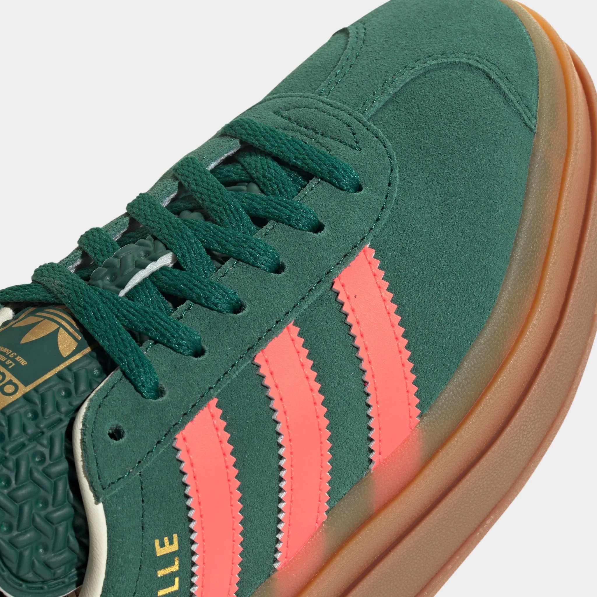 adidas Juniors' Gazelle Bold Green / Orange Well-known Upgraded cushioning
