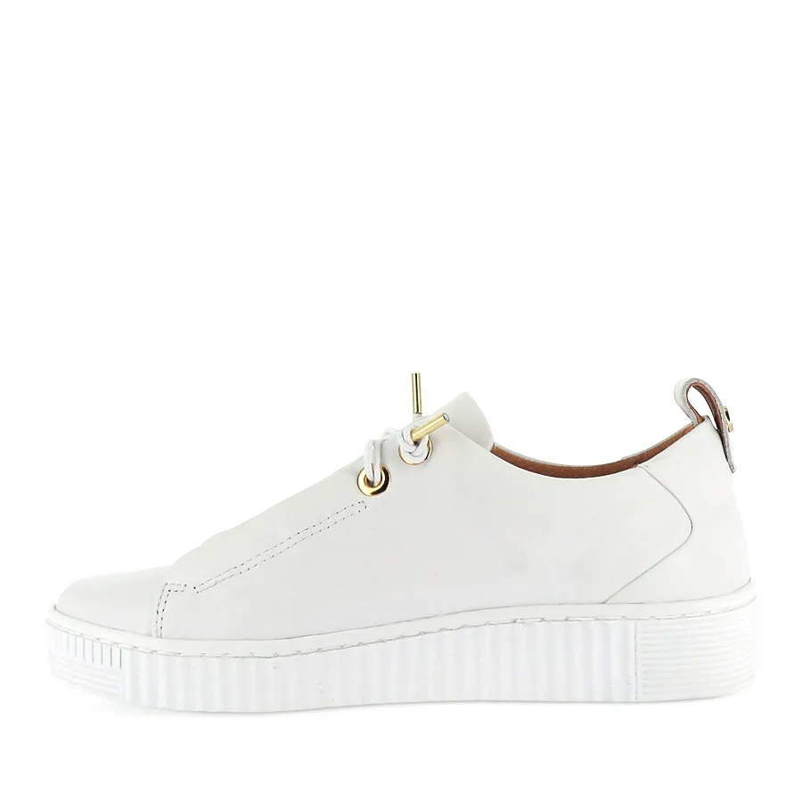 JOOL - WHITE LEATHER Urban Casual Eco Friendly Dyeing