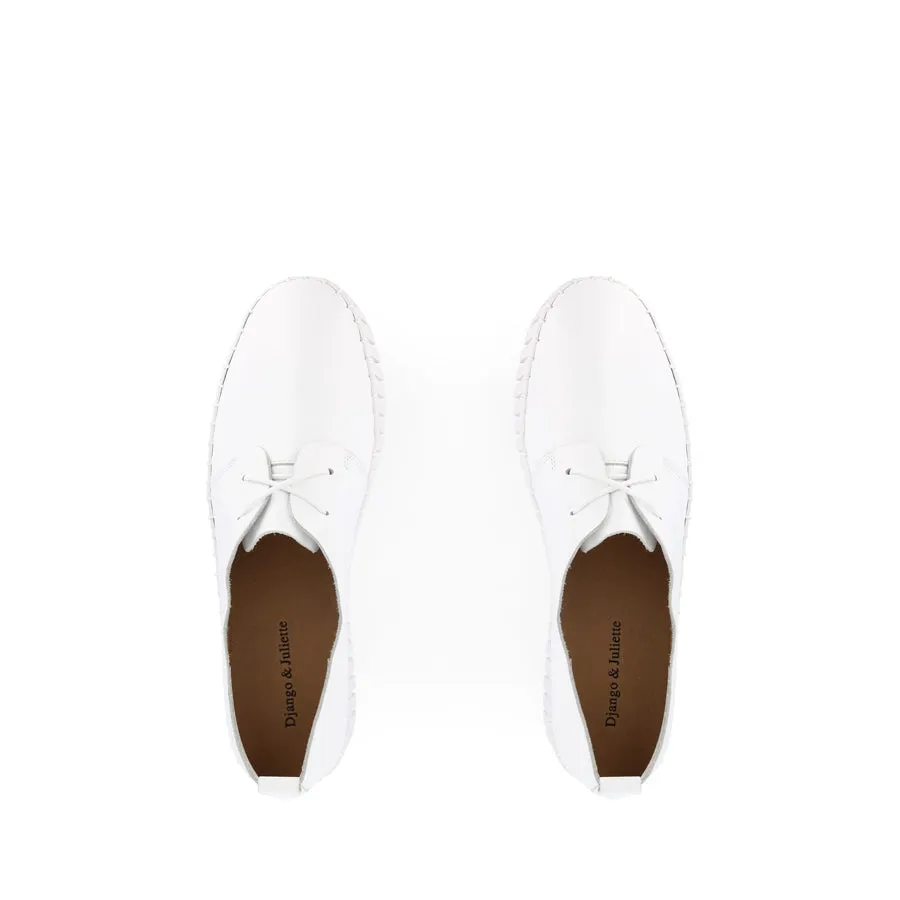 Short Walks BRENDA - WHITE LEATHER