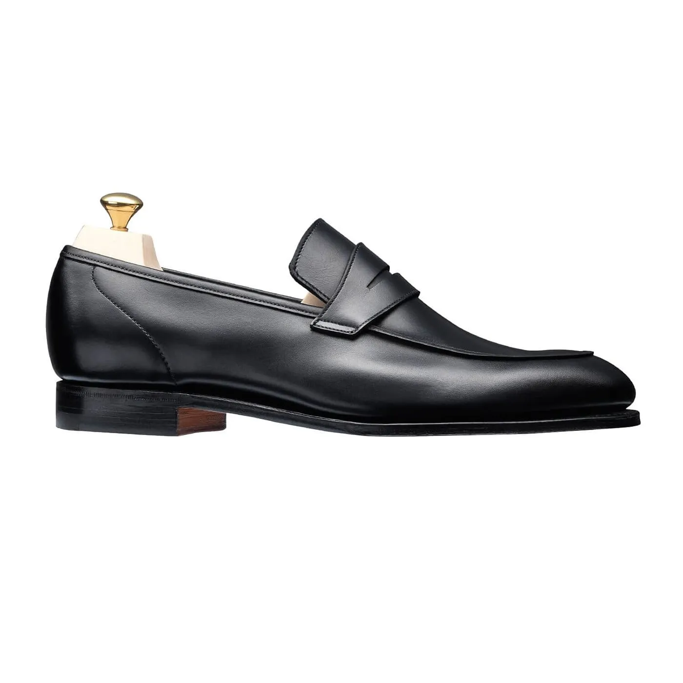 Lucy Black Calf Soft Leather Slip-ons