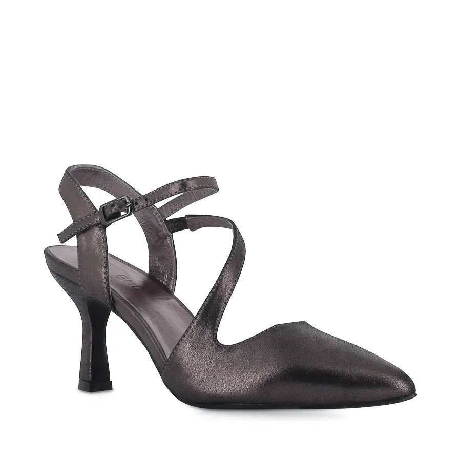 Classic Sole Fashionable Sole LUKKA - GUNMETAL GLO LEATHER