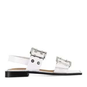Slide On SAVINA - WHITE PATENT