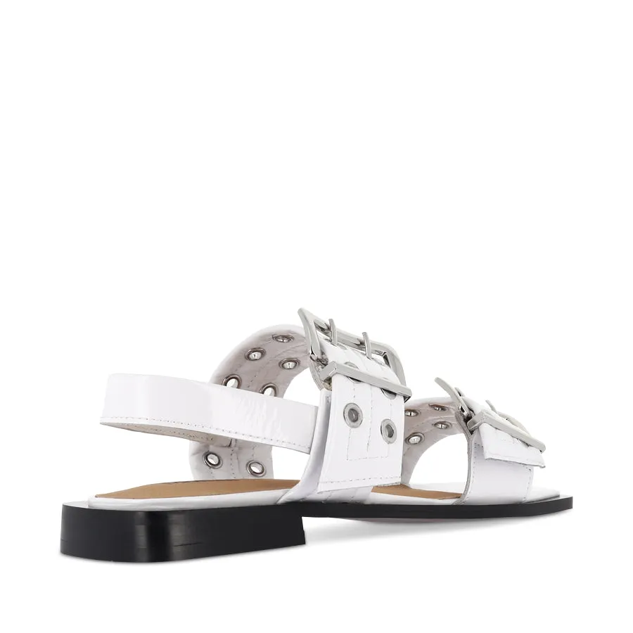 SAVINA - WHITE PATENT Orthopedic Support