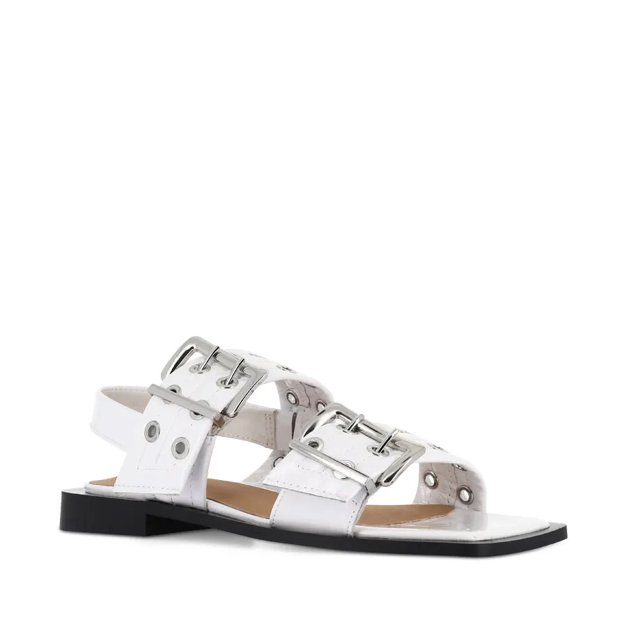 SAVINA - WHITE PATENT dry surface All-Weather Outdoor Shoes