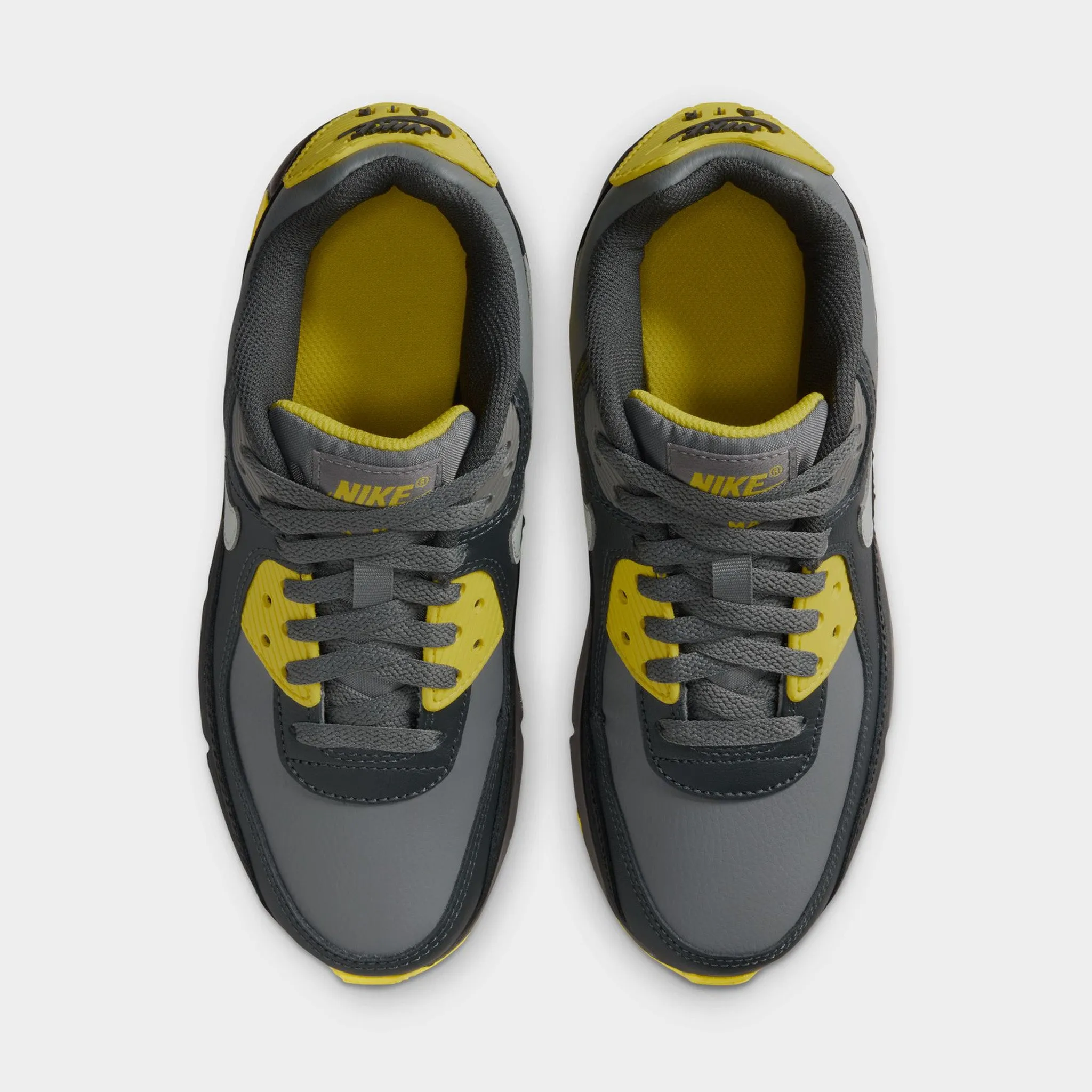 Nike Air Max 90 GS Lightening / Light Silver - Smoke Grey Signature flexibility Sneaker Innovation