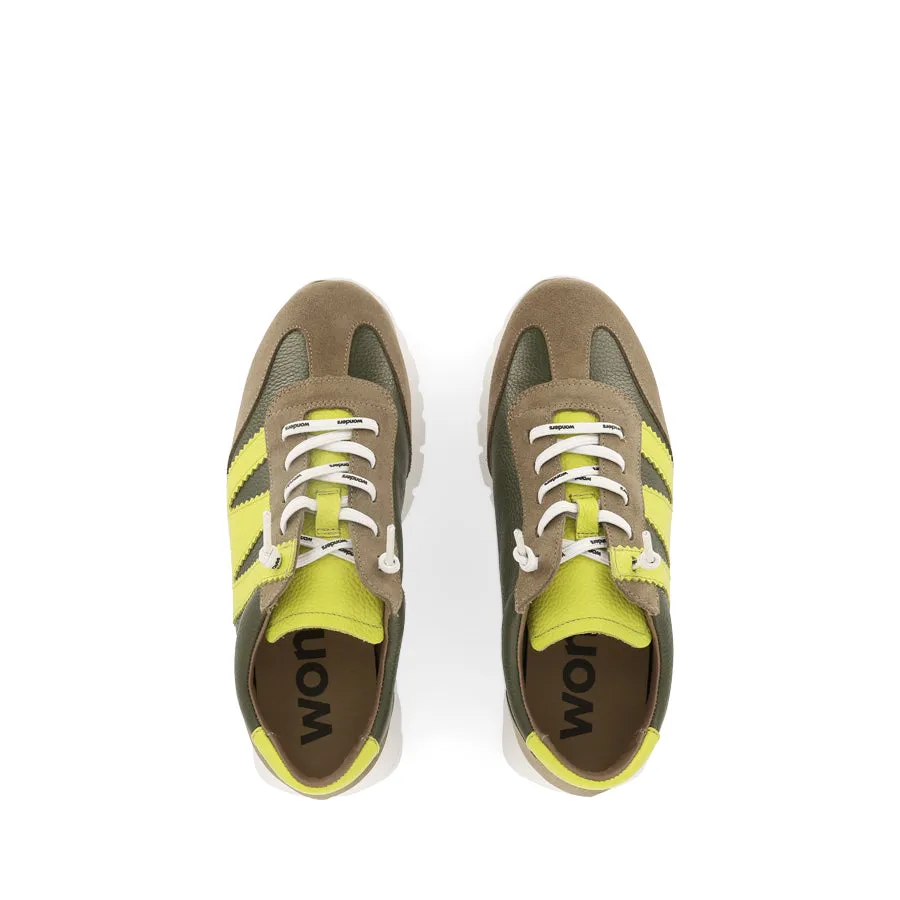 ANTONIA A-2476 - KHAKI/MULTI Textured Tread Ventilation Ports Design