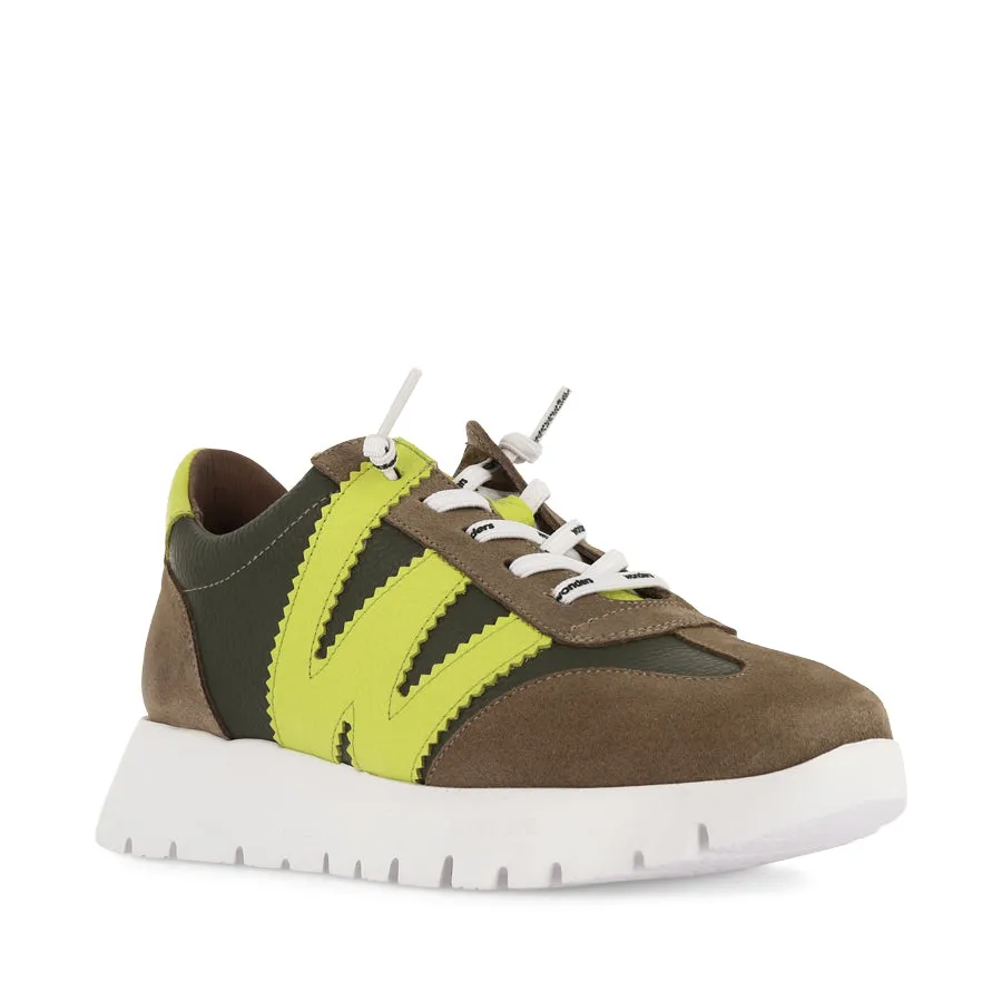 ANTONIA A-2476 - KHAKI/MULTI Quick Stride High Shine