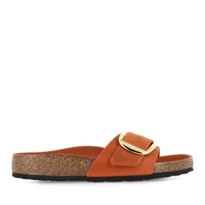 Stretch fit MADRID BIG BUCKLE - BURNT ORANGE LEATHER