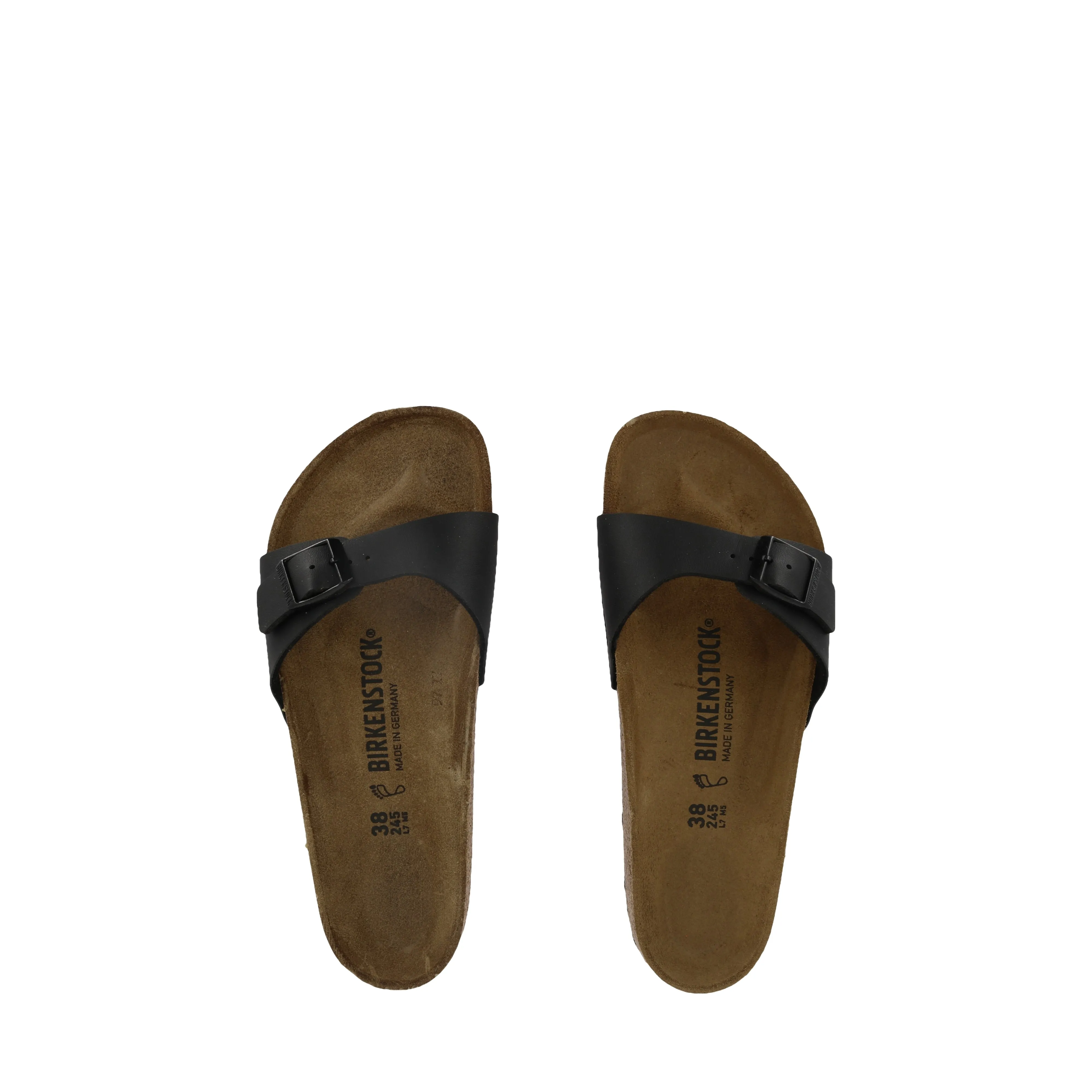 MADRID BIRKO-FLOR - BLACK padded sole Casual Step