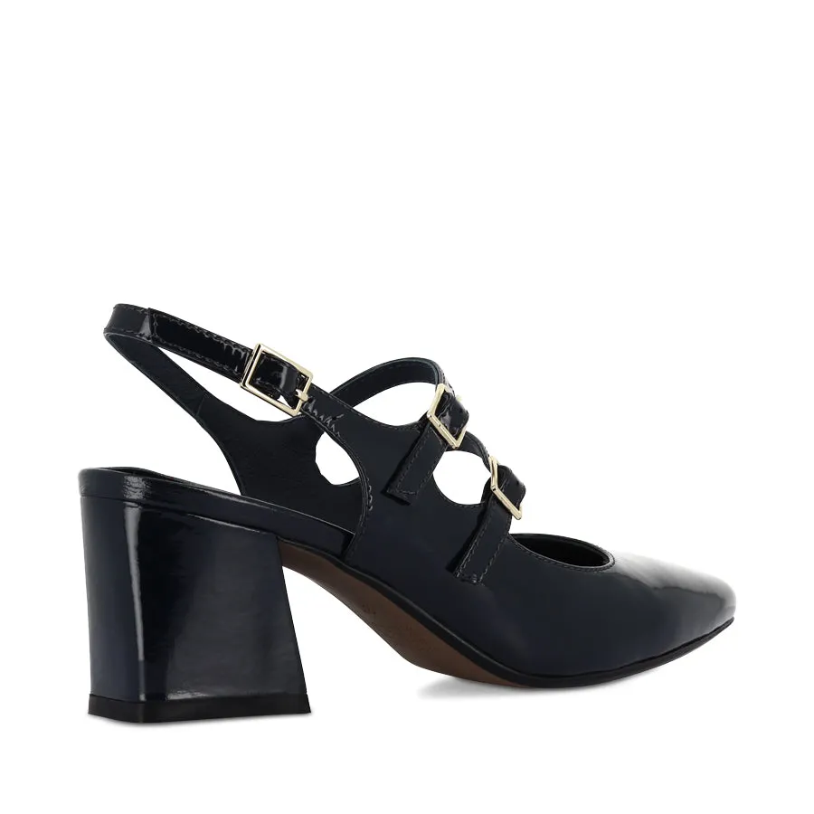 MAISHA - NAVY PATENT LEATHER Minimalist durable shoes