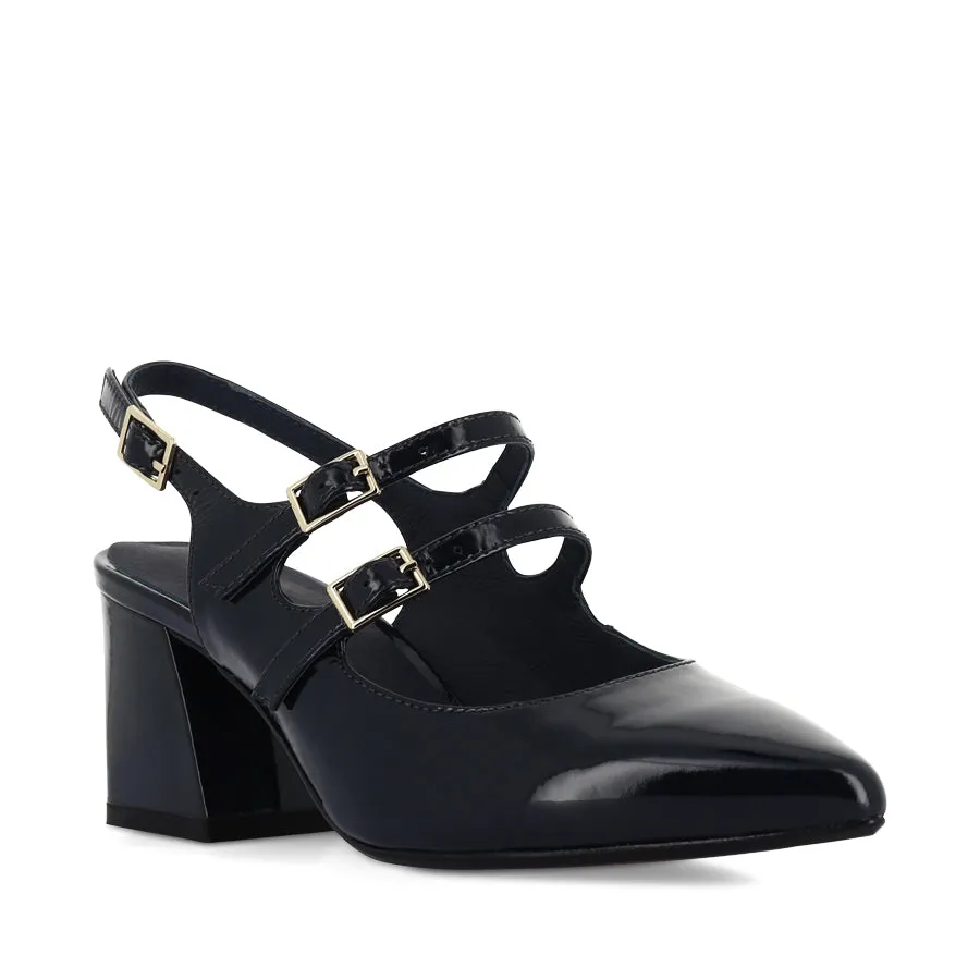 MAISHA - NAVY PATENT LEATHER Ocean Deck Open Glow
