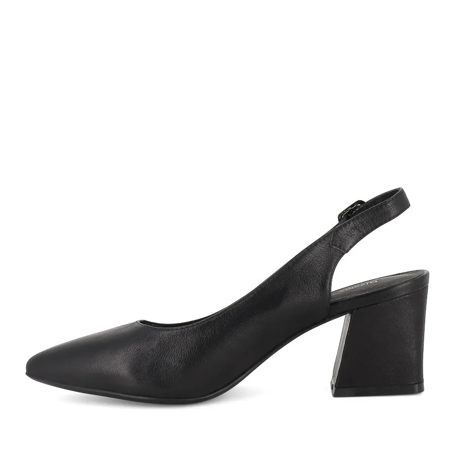 Waterproof Design All-Purpose Shoes MALIA - BLACK LEATHER