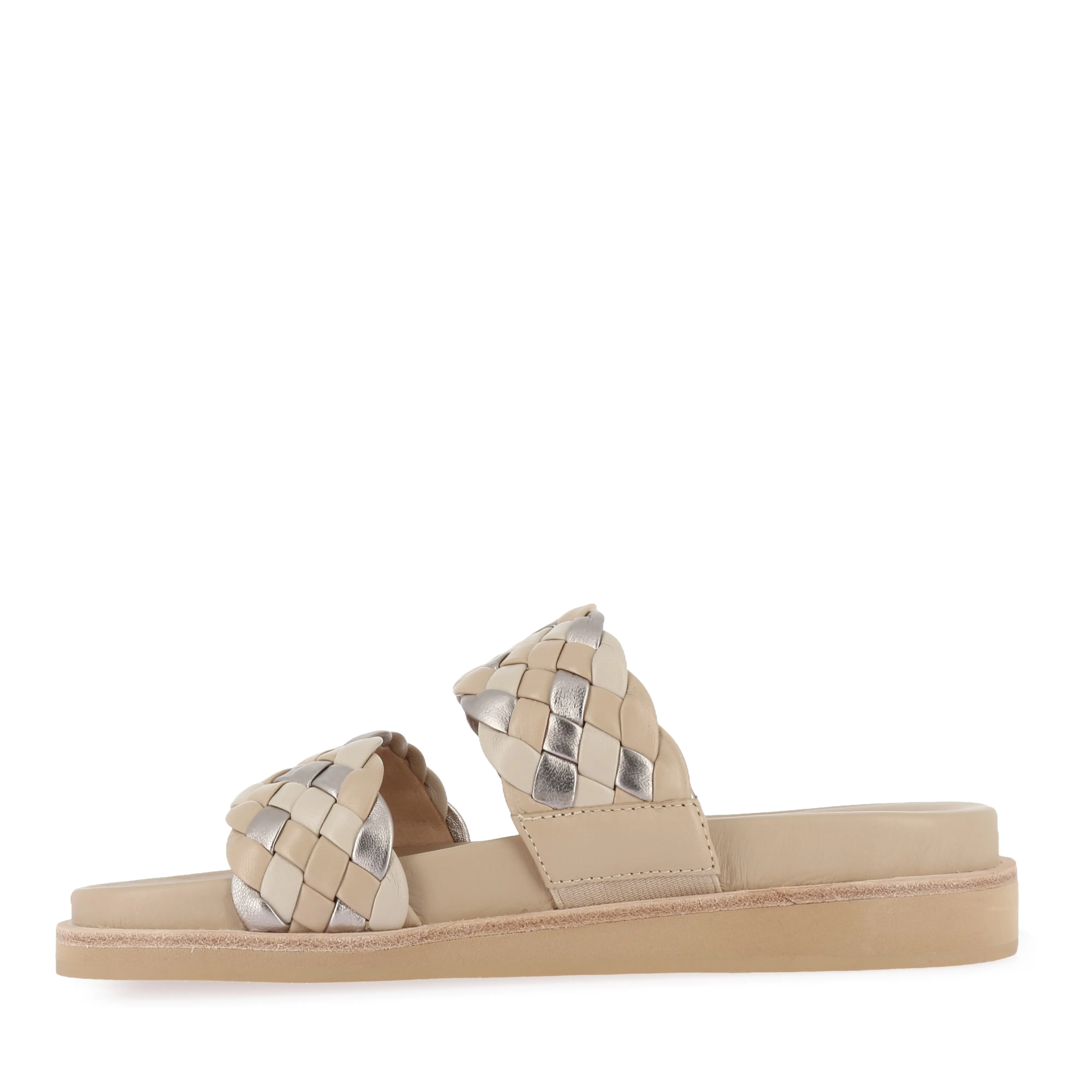 Casual MALONE - NEUTRAL WEAVE LEATHER