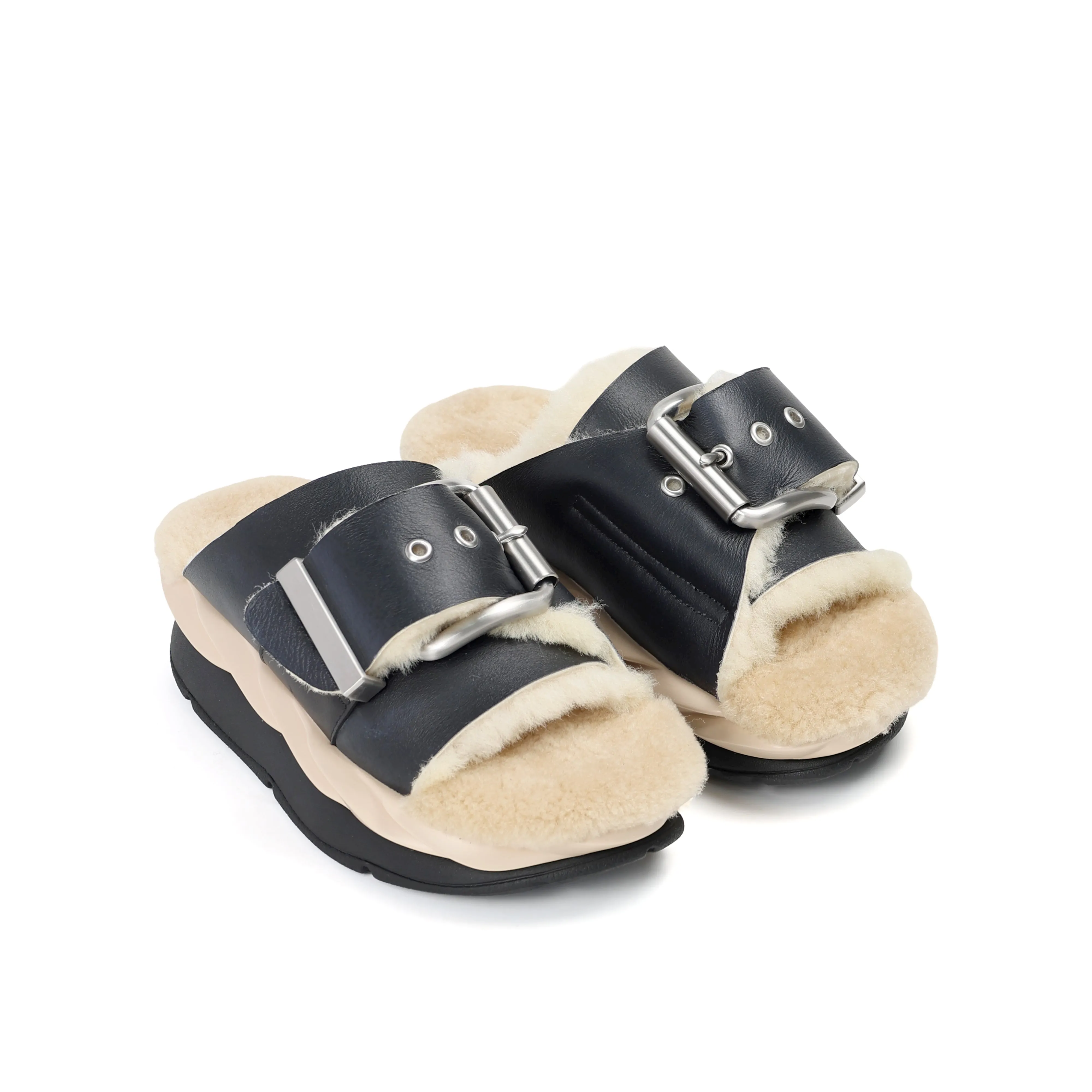 Wide fit 4CCCCEES MELLOW LAZE - OREO - BLACK & CREAM