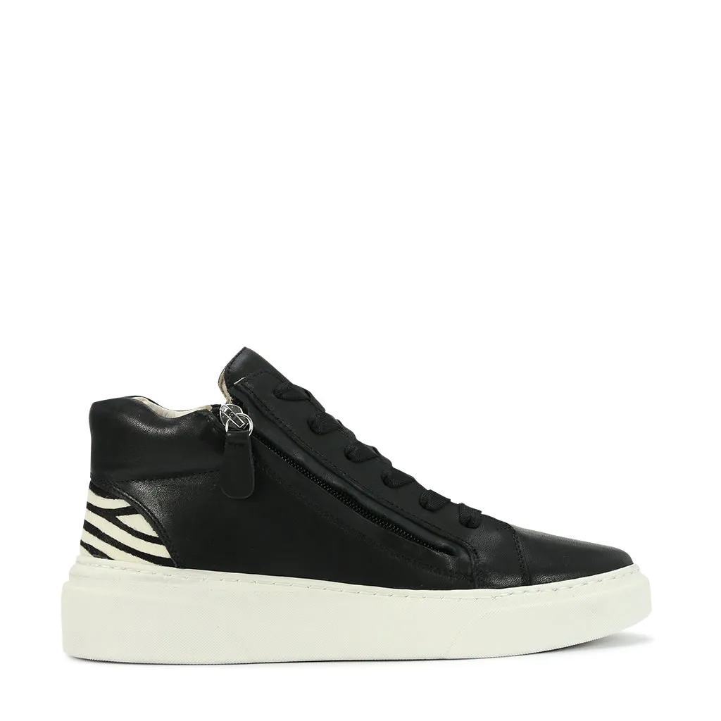 Stitch Free Uppers Secure stability Marbles Leather High Sneakers