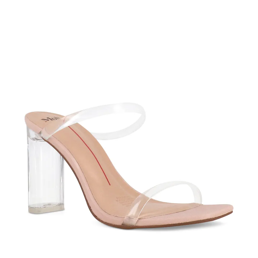 MARLO - CLEAR VINYLITE NUDE LEATHER Functional Flats