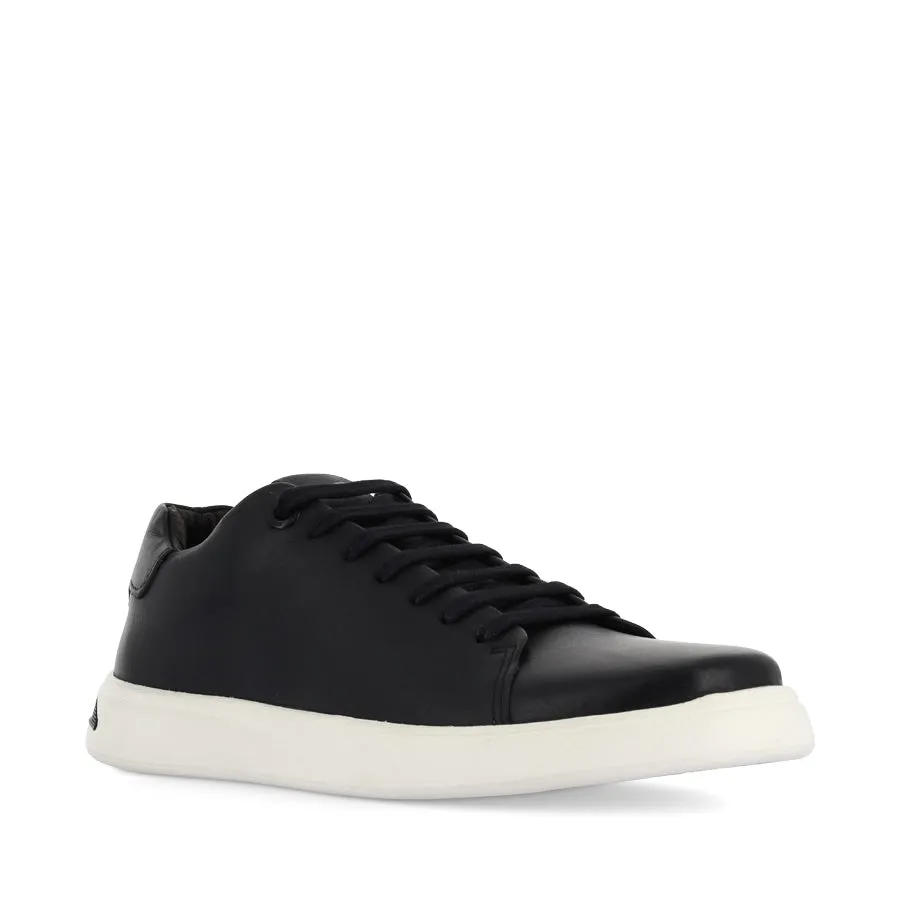 MASSEY - BLACK LEATHER work commute Runner's Choice