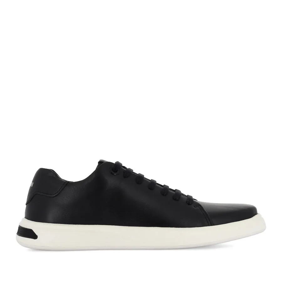MASSEY - BLACK LEATHER Abrasion resistant Modern Style