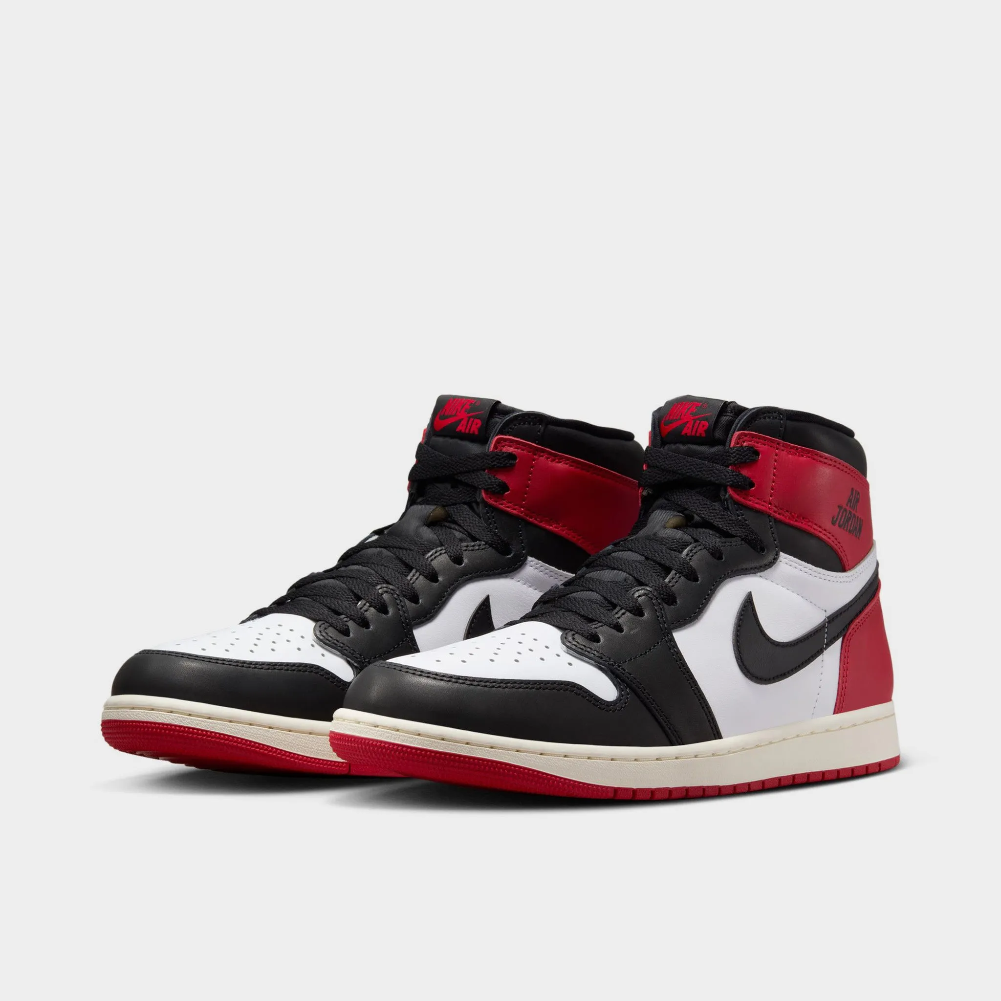 Non Slip Footbed Padded Achilles Contour Jordan 1 Retro High OG White / Black - Varsity Red