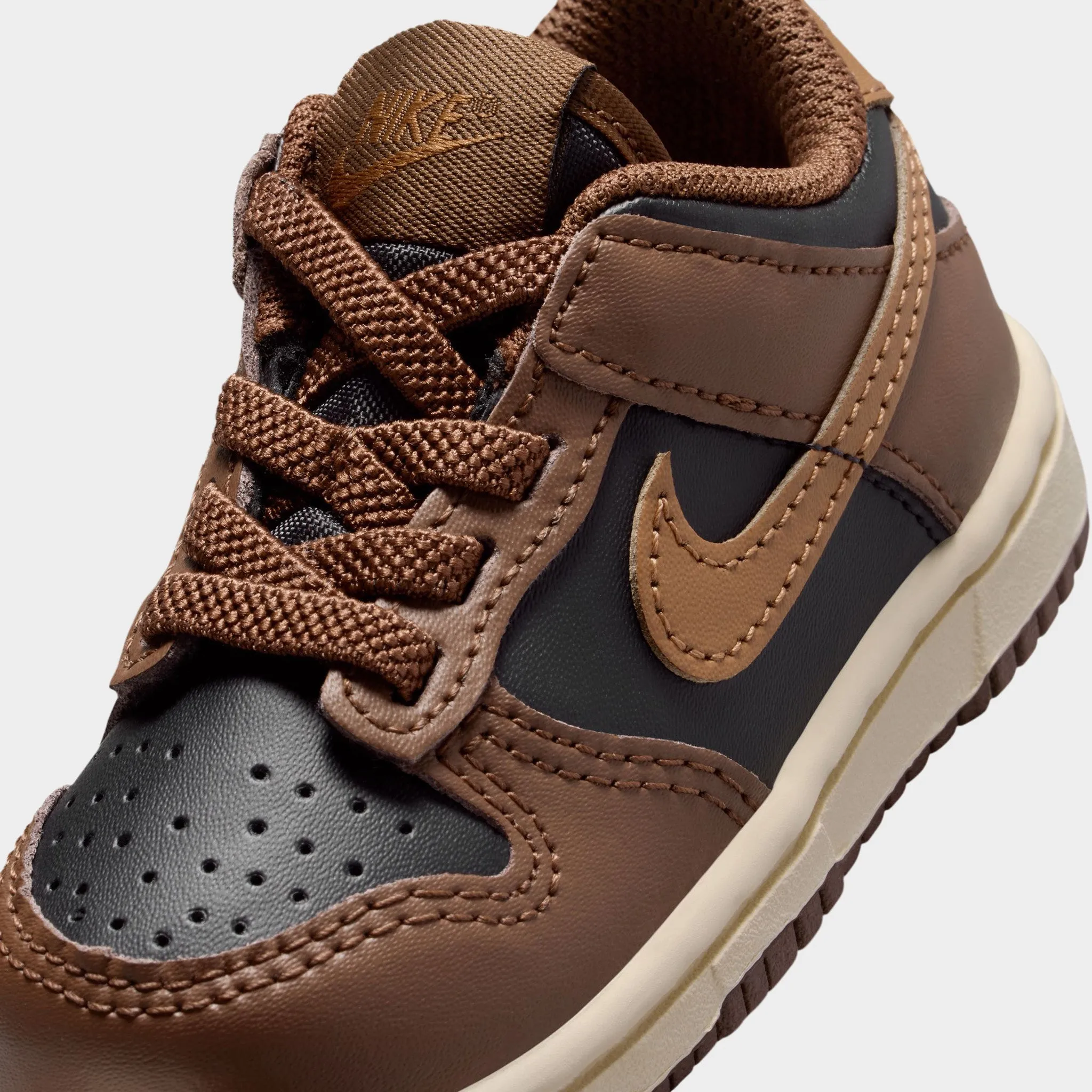 Flexible Rubber Sole QuickDry Nike Dunk Low TD Black / British Tan / Cacao Wow