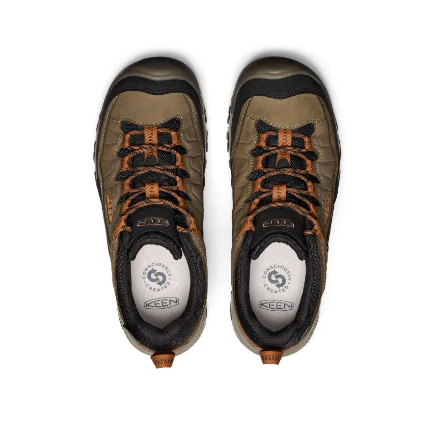 Yellow Men's Targhee IV Waterproof Hiking Shoe  |  Sea Turtle/Roasted Pecan