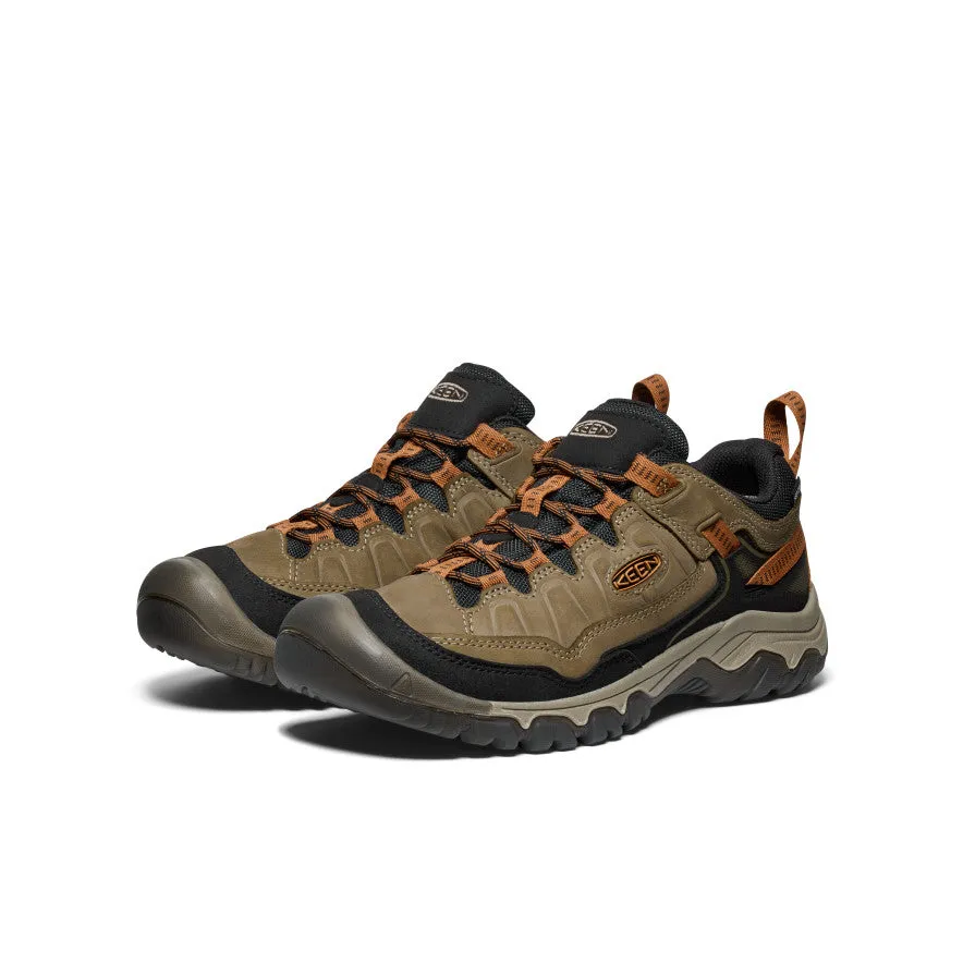 hikers - specific features buckle - up style Men's Targhee IV Waterproof Hiking Shoe  |  Sea Turtle/Roasted Pecan