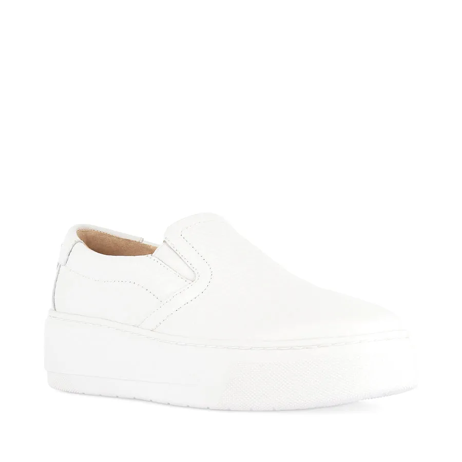 Step Cushion MAXWELL - WHITE WEAVE LEATHER