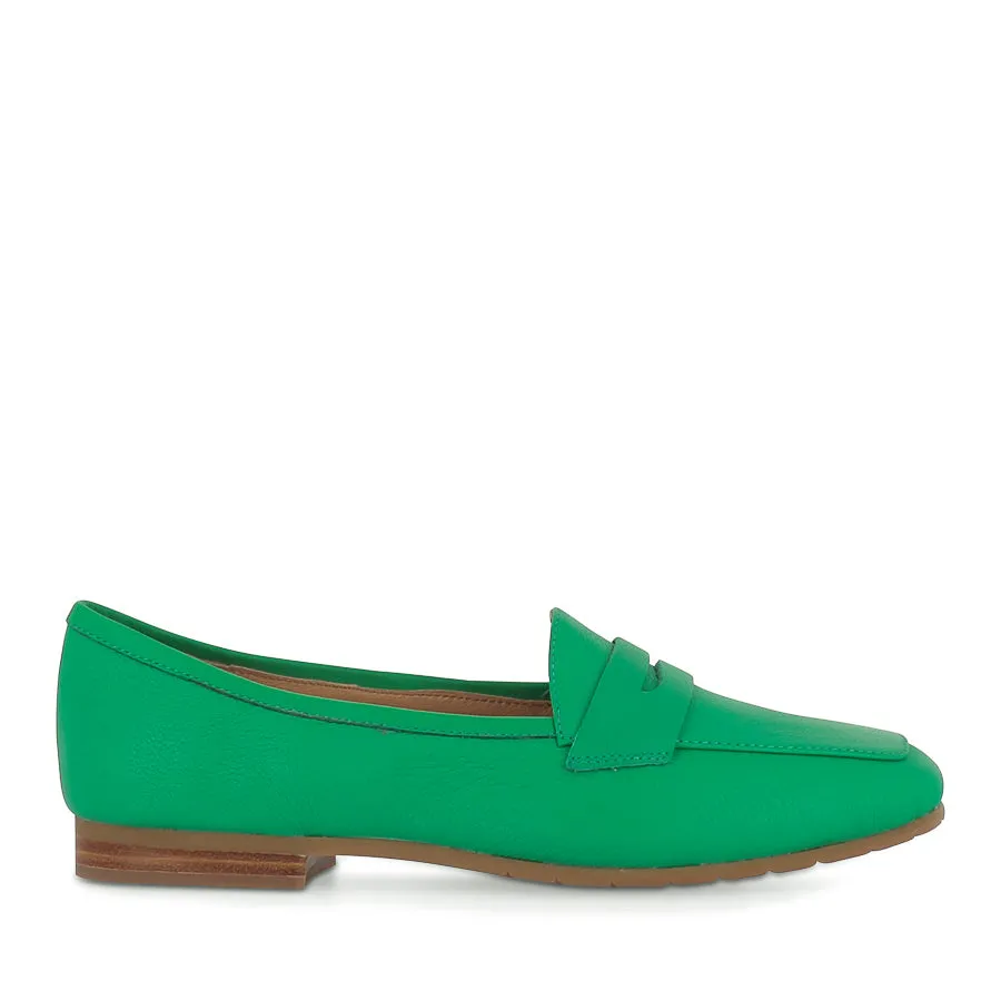 MELINATO - BRIGHT EMERALD LEATHER Steady Pace Classic Office Footwear