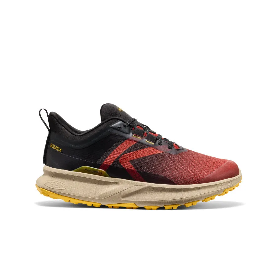knee - high martial artists Men's 450 Dirt Waterproof Hiking Shoe  |  Red Ochre/Black