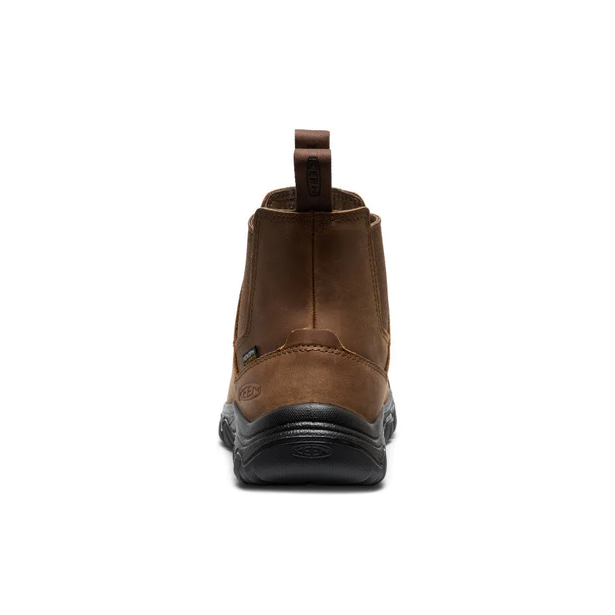 Round - toe Men's Anchorage IV Waterproof Boot  |  Dark Earth/Black