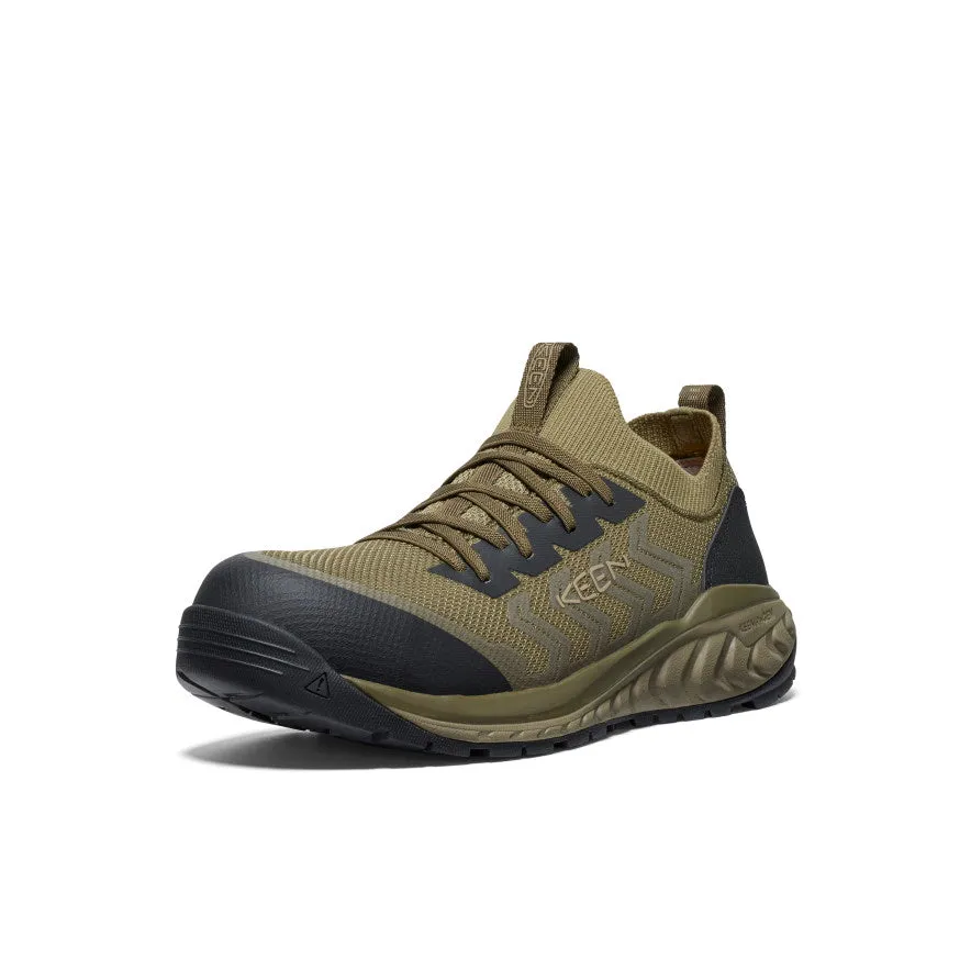 Men's Arvada Shift Work Sneaker (Carbon Toe)  |  Martini Olive/Black Sleek cushioning