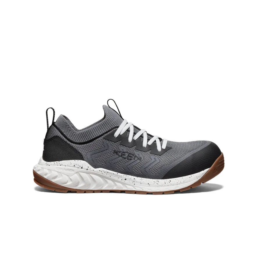 enchanting beginner - style Men's Arvada Shift Work Sneaker (Carbon Toe)  |  Steel Grey/Gum