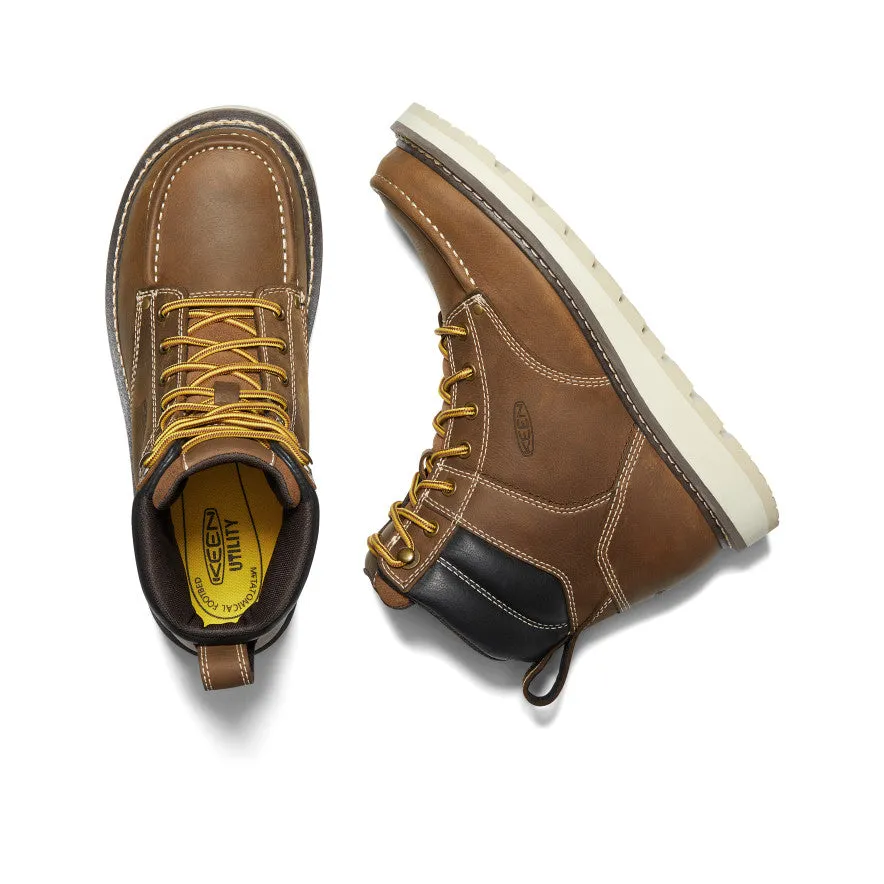 Men's Cincinnati 6" Boot (Soft Toe)  |  Belgian/Sandshell hook - and - loop closure All-day Comfort