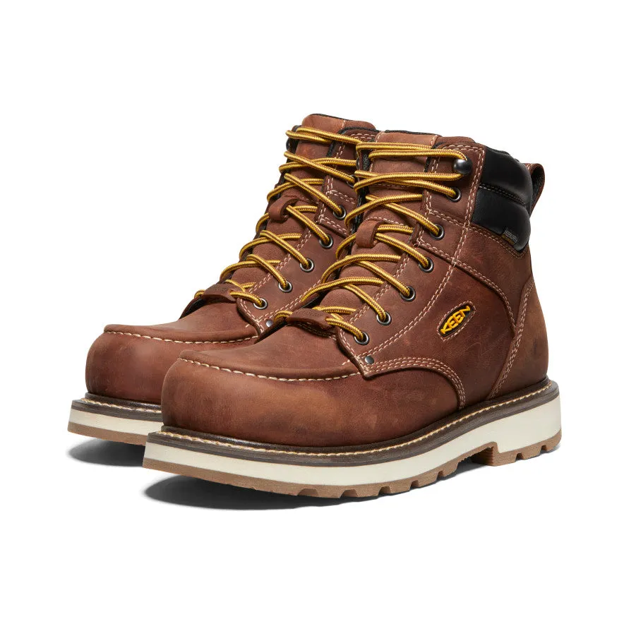 bootie Men's Cincinnati 6" Waterproof 90?? Heel Boot (Carbon Toe)  |  Tuscan Red/Sandshell