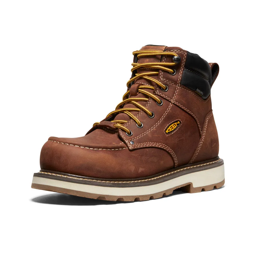Men's Cincinnati 6" Waterproof 90?? Heel Boot (Carbon Toe)  |  Tuscan Red/Sandshell arch - support - level