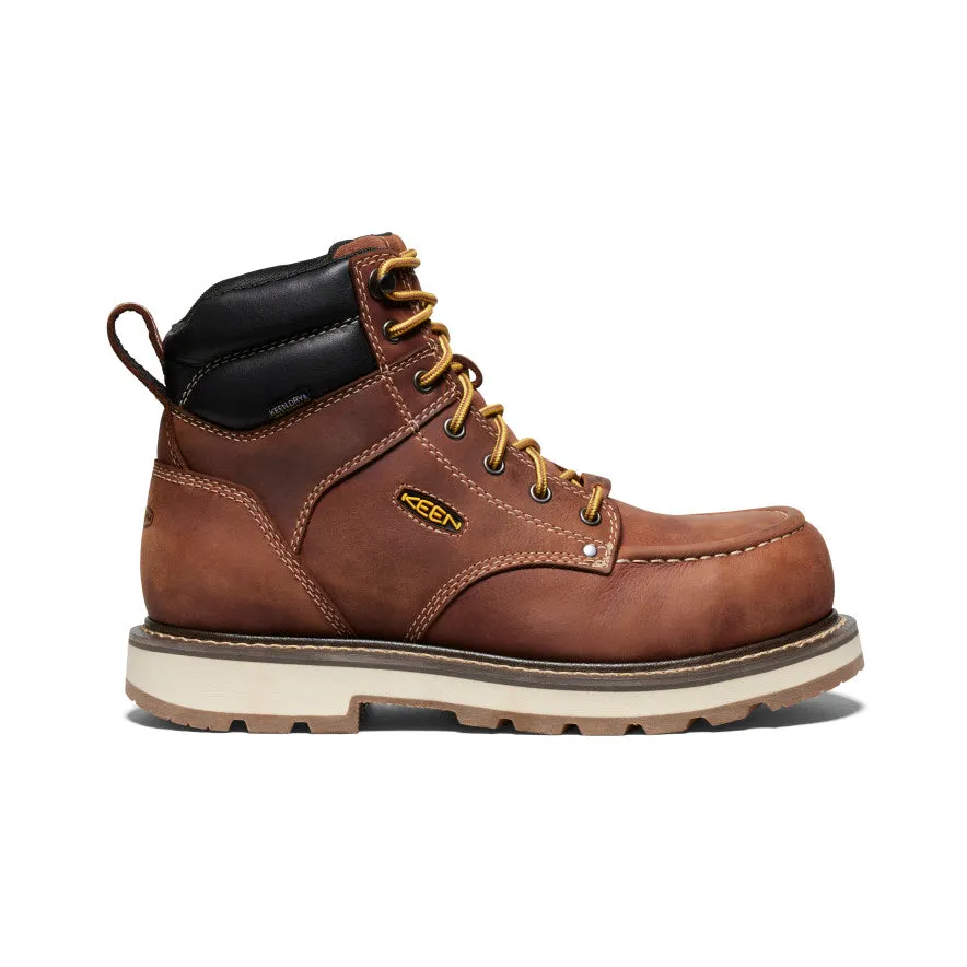 Men's Cincinnati 6" Waterproof 90?? Heel Boot (Carbon Toe)  |  Tuscan Red/Sandshell performance - level swimmers