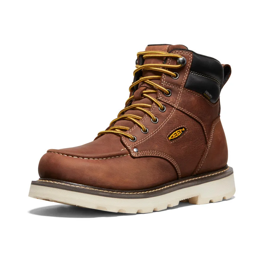 Men's Cincinnati 6" Waterproof 90?? Heel Boot (Soft Toe)  |  Tuscan Red/Sandshell stilettos