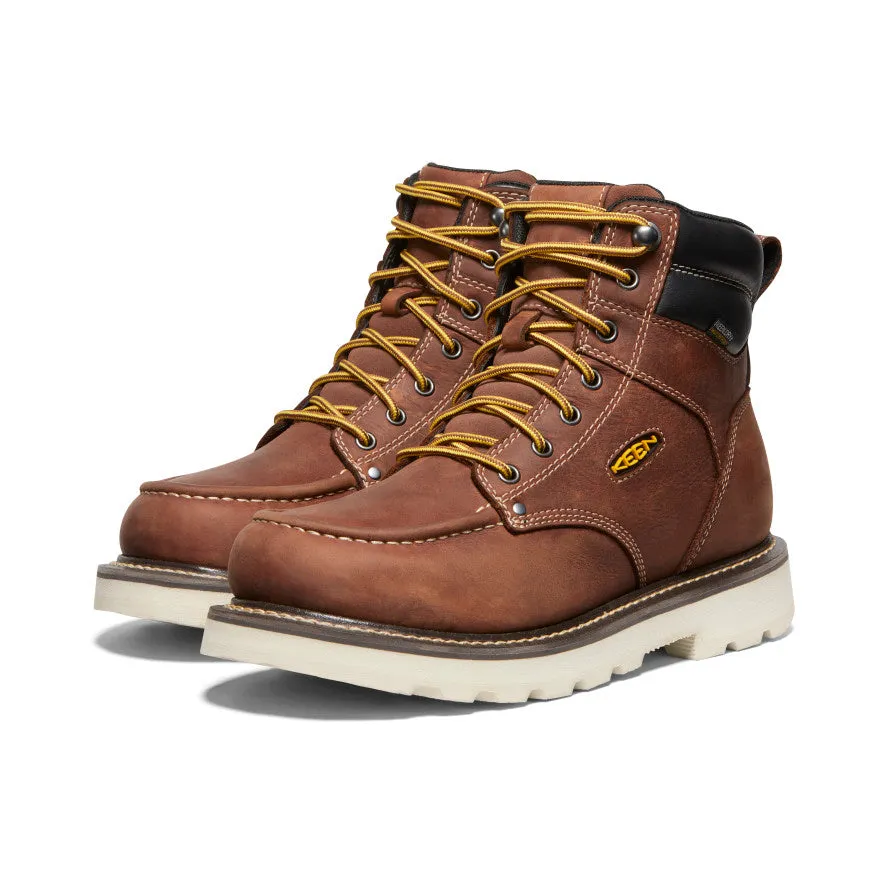 quality-built foldable Men's Cincinnati 6" Waterproof 90?? Heel Boot (Soft Toe)  |  Tuscan Red/Sandshell