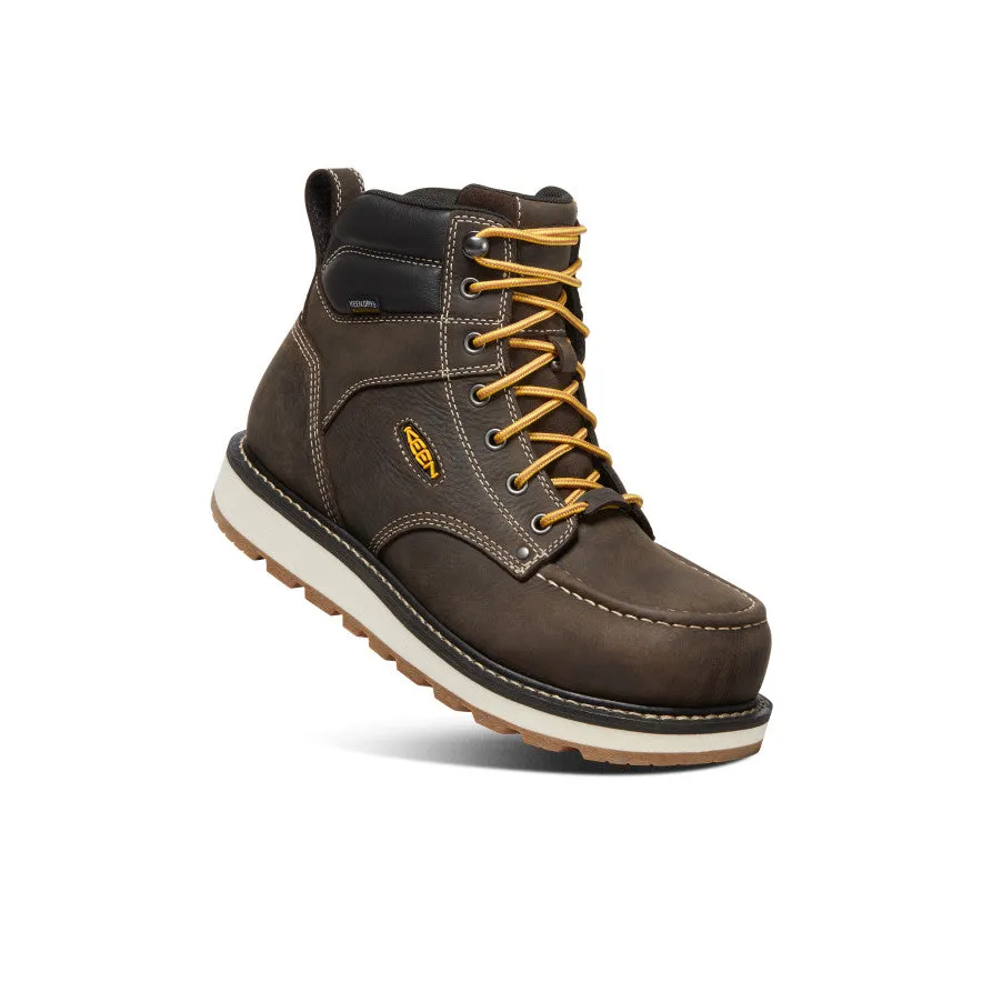 least modern lace - closure Men's Cincinnati 6" Waterproof Boot (Carbon Toe)  |  Dark Chocolate/Sandshell