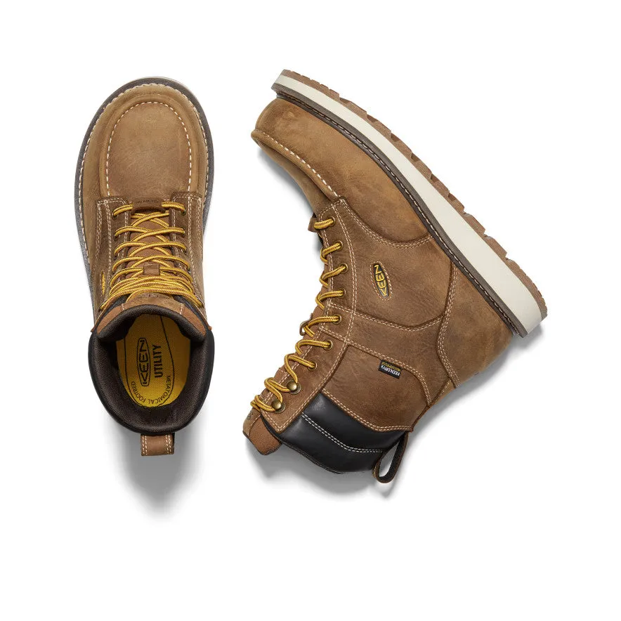 Men's Cincinnati 8" Waterproof Boot (Carbon Toe)  |  Belgian/Sandshell Nice diabetic-friendly