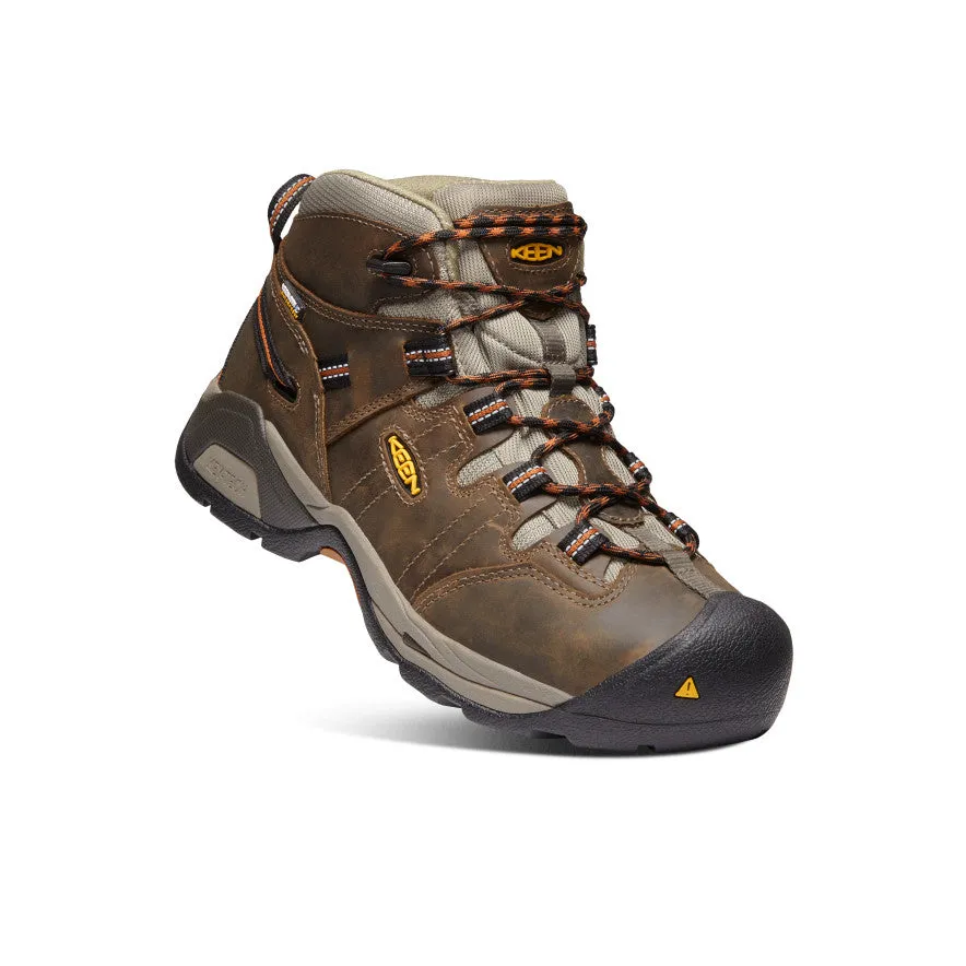 Supportive Men's Detroit XT Waterproof Boot (Soft Toe)  |  Black Olive/Leather Brown